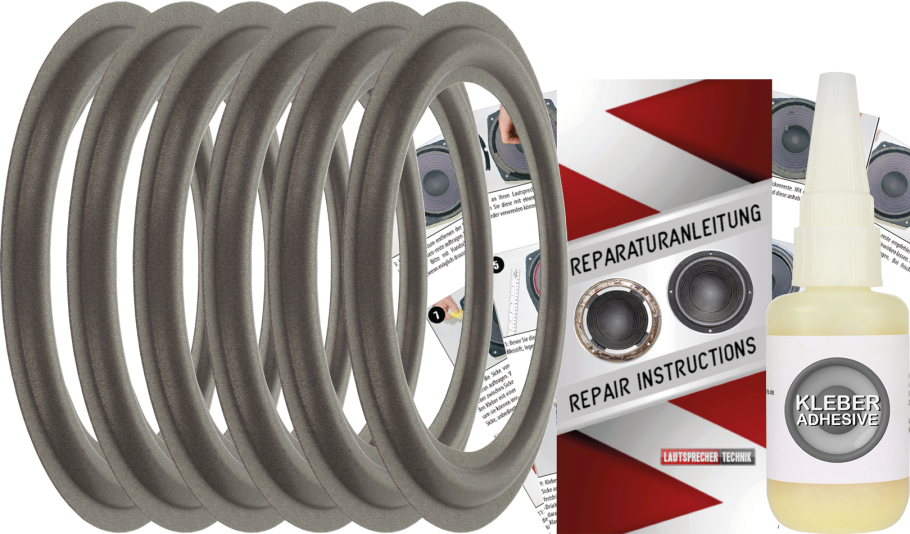 Electro Voice Link 10 Speaker Surround Re-Foam Complete Repair Kit For Passive Radiator And Woofer
